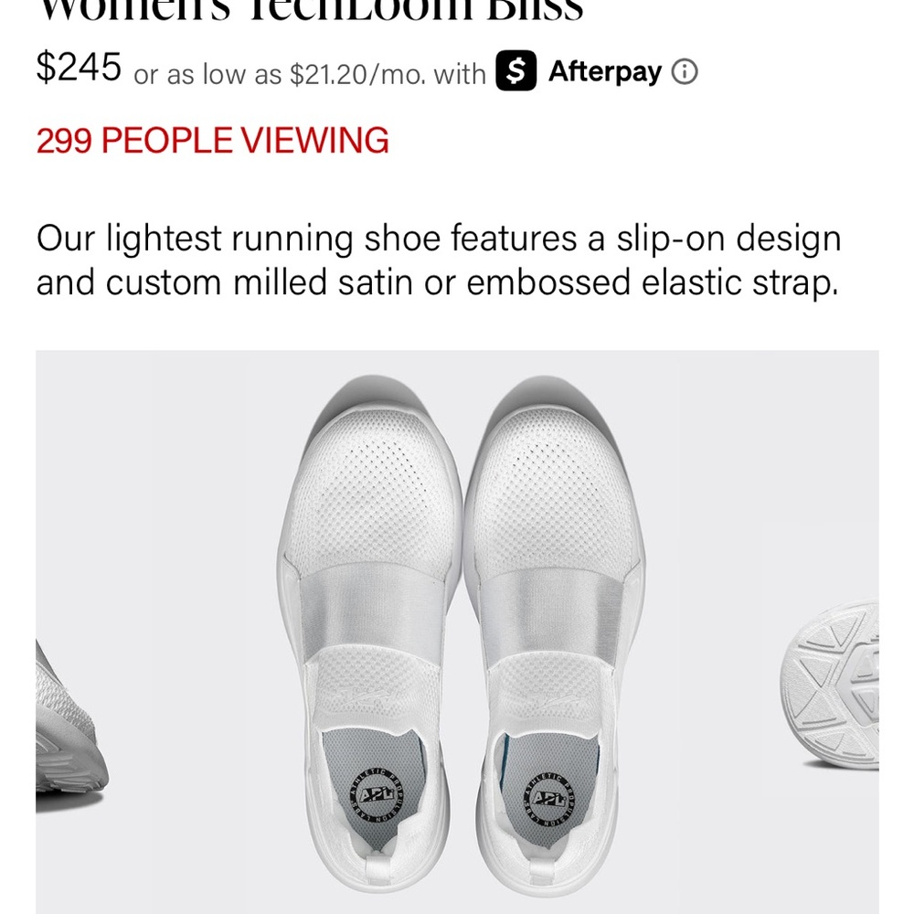 APL White Athletic Slip-On Shoes with Minimalist Design